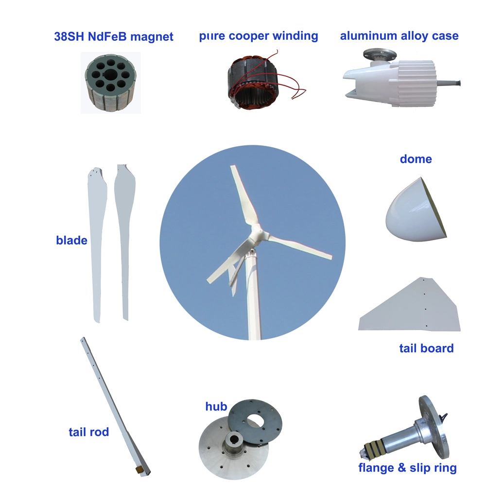 3kw China Good Quality Hotsale Aerogenerator Wind Dynamo Manufacturer
